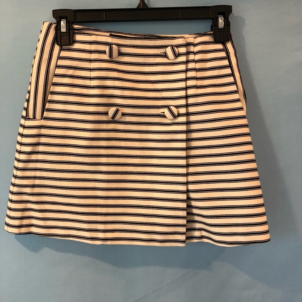 Black and cream skirt